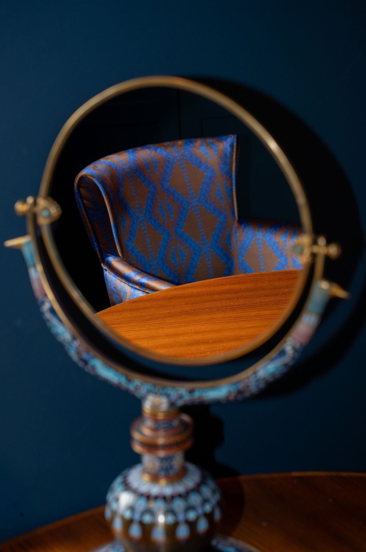 Fauteuil in spiegel