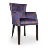 stoel blauw bruin print