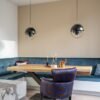 eethoek modern blauw