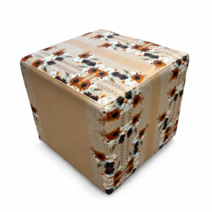 Poef -Flower Garden Natural-