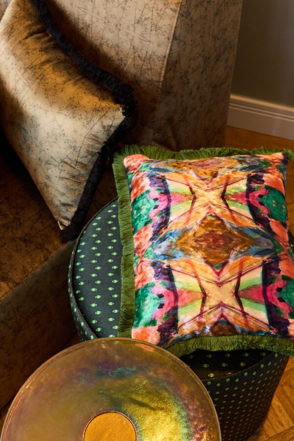 Stof Velvet Touch -Sketch Flowers- - Afbeelding 2
