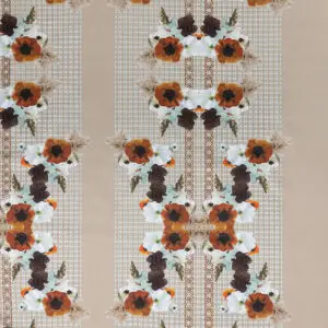 Stof Shine -Flower Garden Natural-