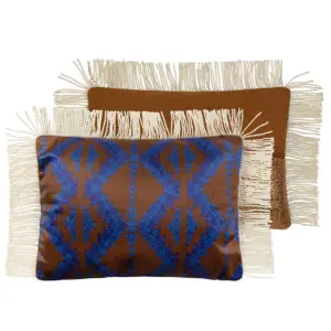 Sierkussen -Peacock Blue-