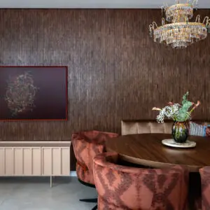 Draaibare stoel -Peacock Orange-