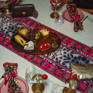 tafelloper - pink leopard -