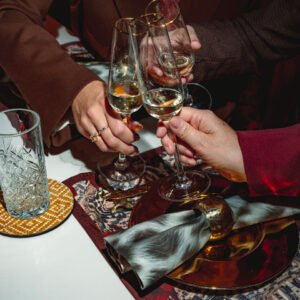 Placemat - bordeaux - met naam